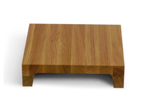 Rustic buffetblokk S 325x325x80mm Heltre eik - Næringsmiddelgodkjent